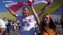 Um ano de protestos na Bielorrússia