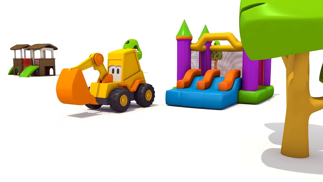 Max der Bagger - Der grüne Hubschrauber   3D Animation für Kinder