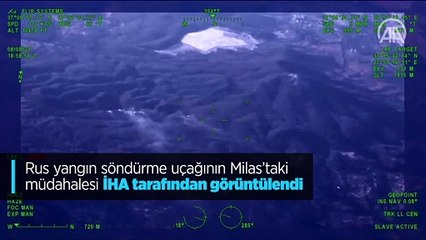 Download Video: Rus uçağının Milas yangınına müdahale görüntüleri