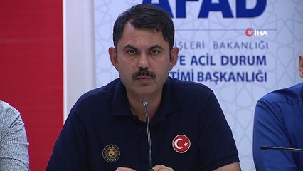 Bakanlar yangın bölgesinde açıklamalarda bulundu