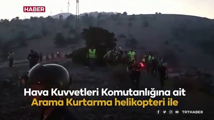 Yaralanan orman personeli askeri helikopterle hastaneye götürüldü