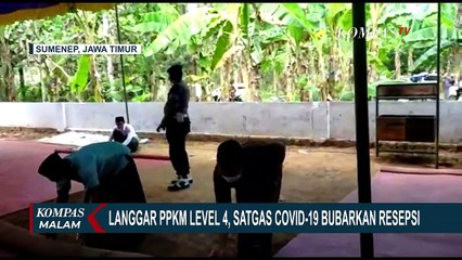 Download Video: Langgar Aturan PPKM Level 4, Pesta Nikah di Sumenep dan Depok Dibubarkan Satgas Covid-19