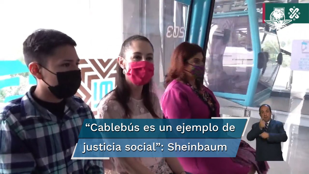 "Presidenta, presidenta", entre porras Sheinbaum inaugura línea 2 del Cablebús en Iztapalapa