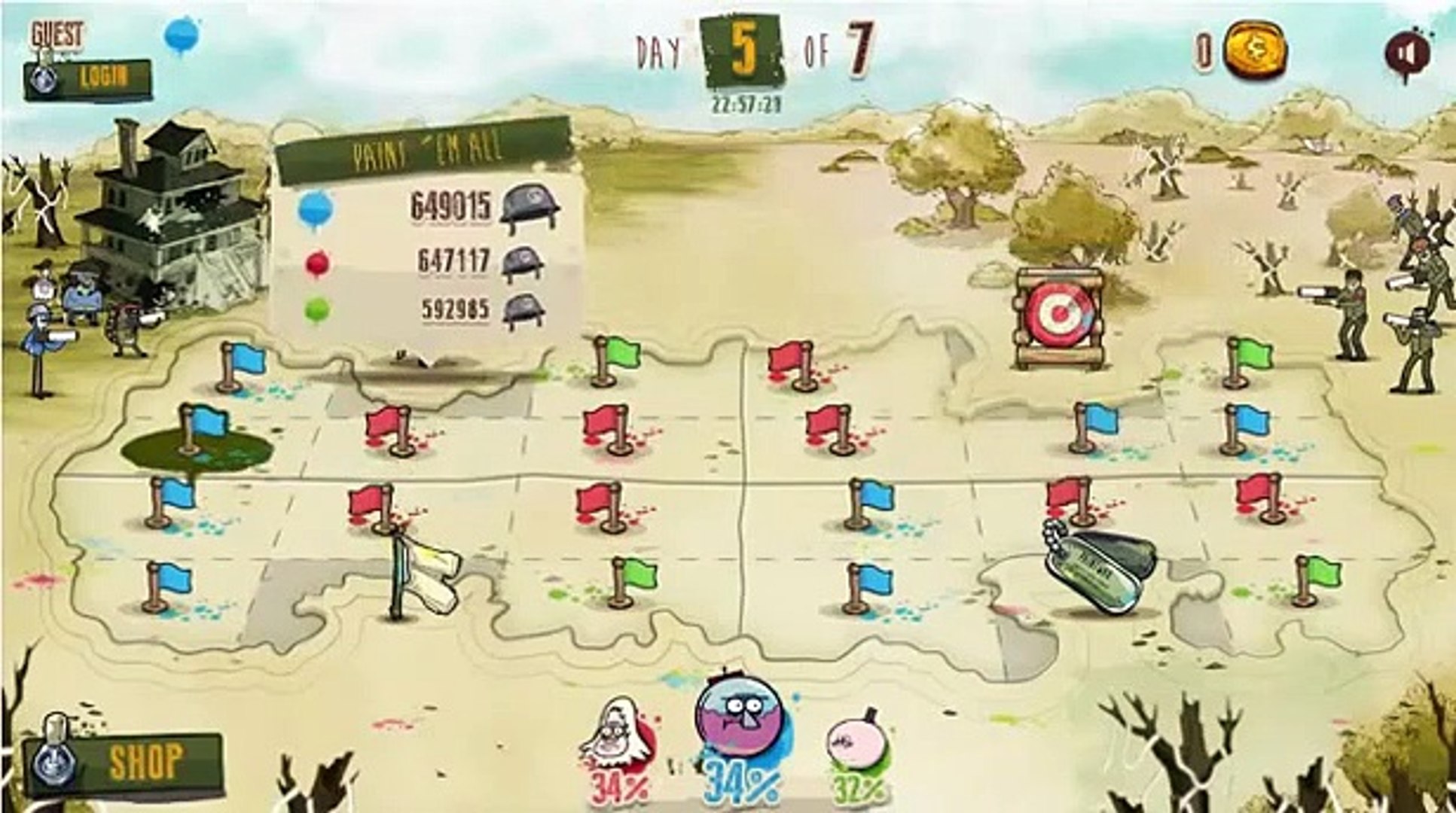 Cartoon Network Games: Regular Show - Paint War - video Dailymotion