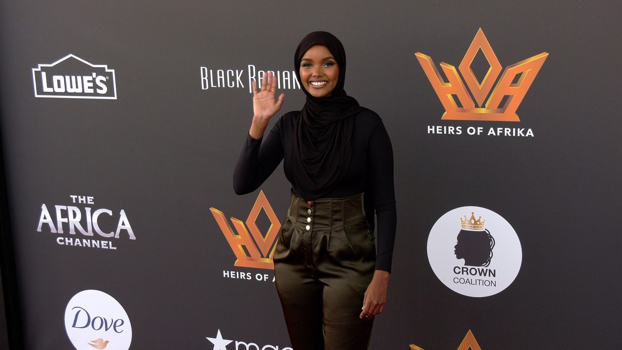 Halima Aden "Heirs Of Afrika 4th Annual International Women of Power Awards" Red Carpet Fashion