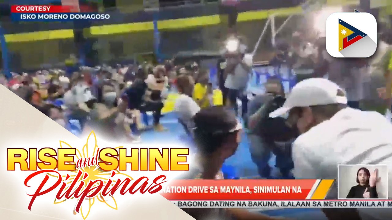 Overnight vaccination drive sa Maynila, sinimulan na; Mayor Isko Moreno, nag-inspeksyon sa 3 vaccination site sa Sampaloc, Maynila