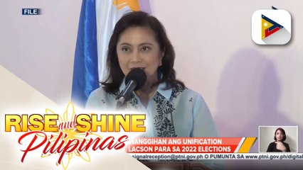 VP Robredo, tinanggihan ang unification formula ni Sen. Lacson para sa 2022 elections