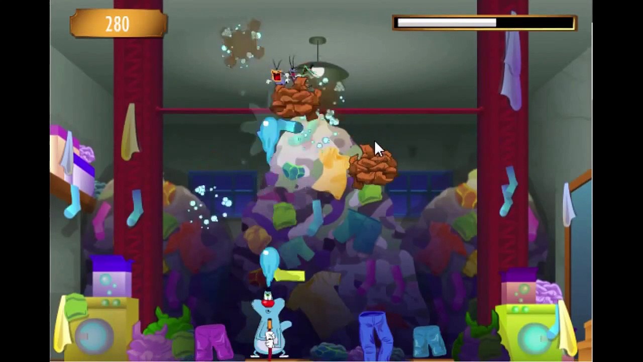 Cartoon Network Games Oggy And The Cockroaches - Laundry Day [Full Gameplay] (2)