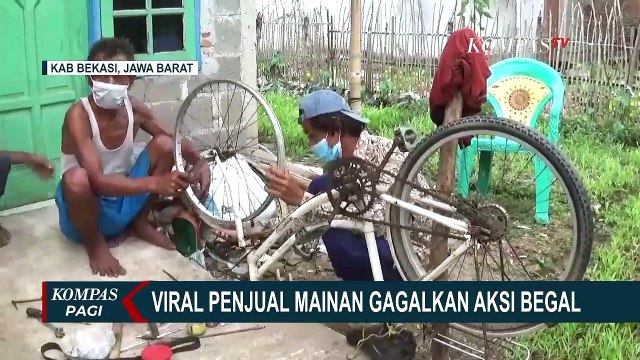 Viral! Aksi Heroik Pedagang Mainan Berhasil Gagalkan Aksi Komplotan Begal