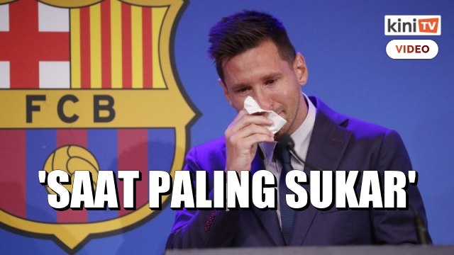 Messi ucap selamat tinggal kepada Barcelona FC