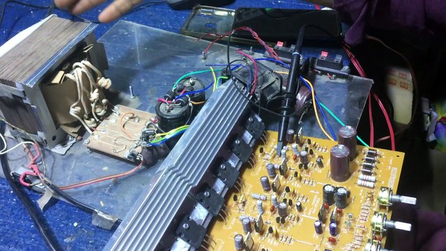 3.1 amplifier board with a1943 c5200 200+200+200 watt home theater