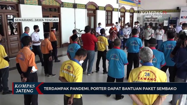 Terdampak Pandemi, Porter Dapat Bantuan Paket Sembako