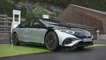 The new Mercedes-Benz EQS 580 4MATIC in Silver Black Charging demo