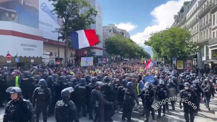 Thousands Protest in Paris Against French Health Pass Mandate 7 August 2021