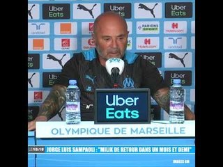 OM : "Milik de retour dans un mois et demi" (Sampaoli)