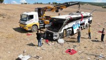 Balıkesir'deki otobüs kazasında emniyet kemerini takan yolcuya hiçbir şey olmadı