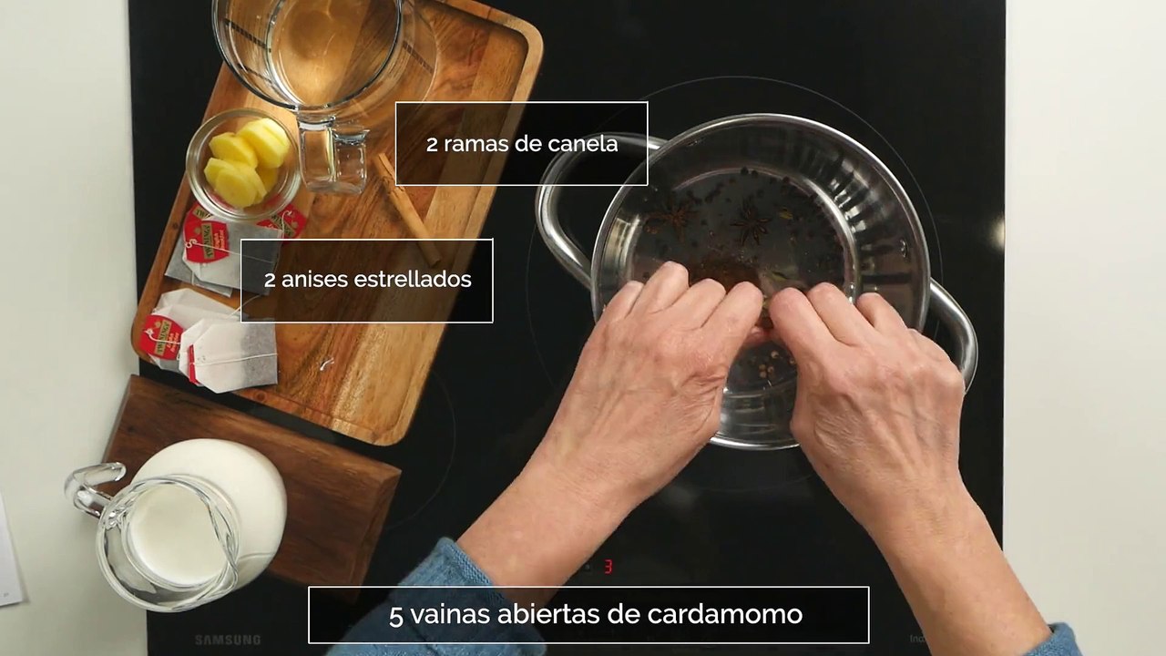 Te chai latte casero