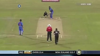 Yusuf Pathans highest ODI score  123   vs New Zealand   2010   HD