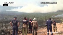 Volunteers battle wildfires throughout Turkey
