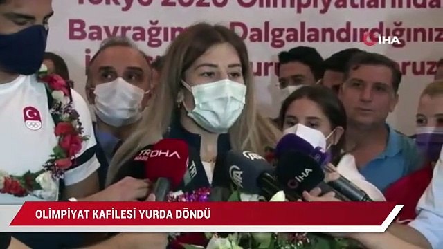 Olimpiyat kafilesi, yurda döndü