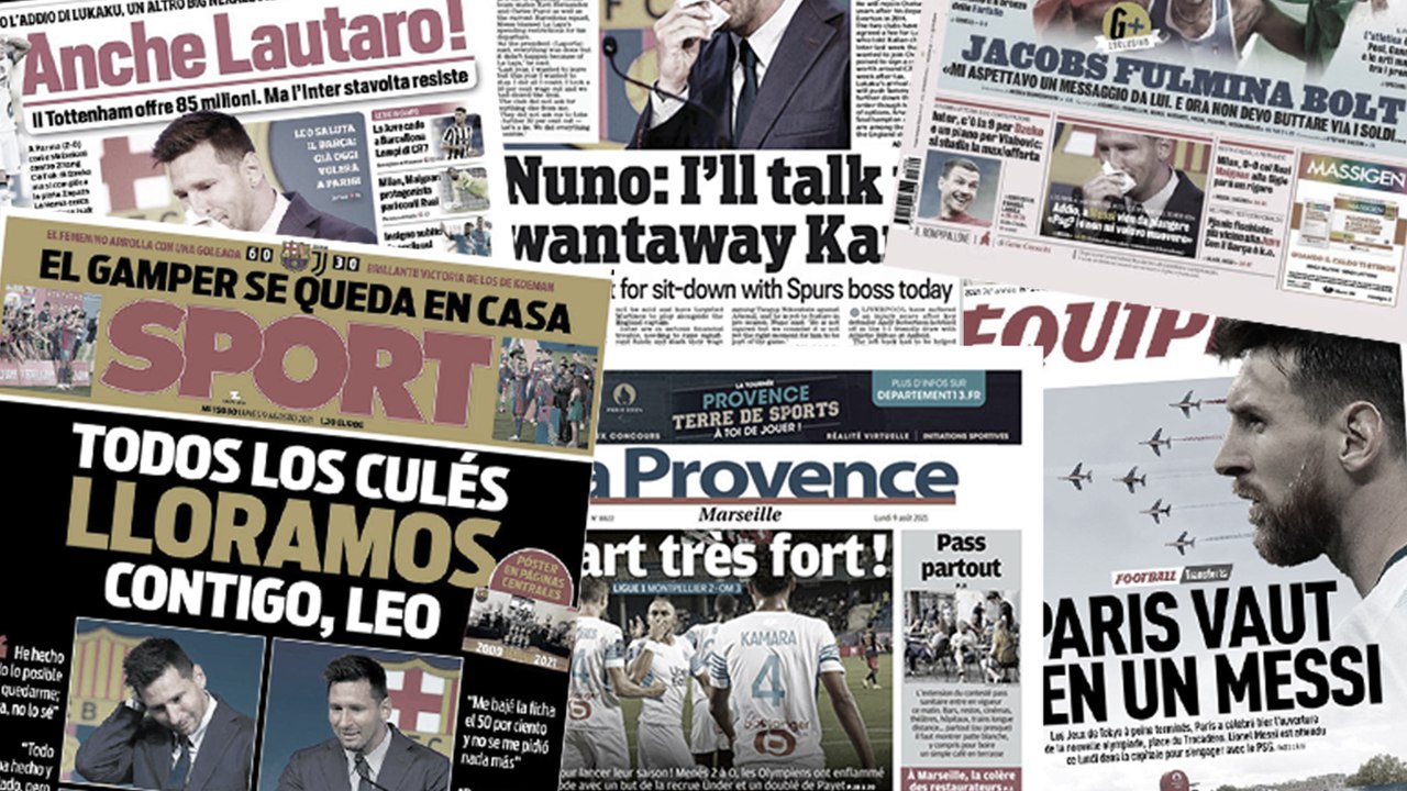 Les adieux larmoyants de Lionel Messi bouleversent la presse européenne, l'Inter Milan a désigné le successeur de Romelu Lukaku