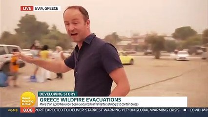 Good Morning Britain - More than 2,000 people have been evacuated in Evia, Greece as firefighters struggle to contain the wildfires