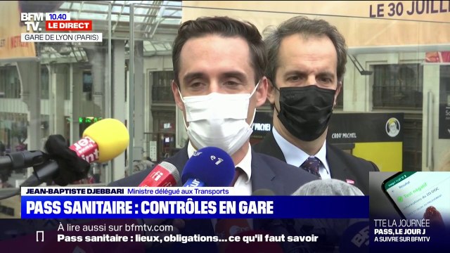 Jean-Baptiste Djebbari sur le pass sanitaire dans les trains: Nous allons continuer d'innover avec un dispositif de pré-enregistrement