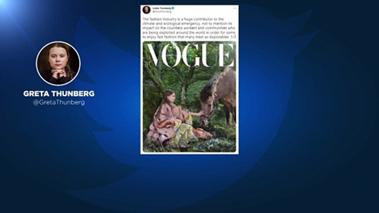 Seit Jahren keine Kleidung gekauft: Greta als Covergirl der 'Vogue'