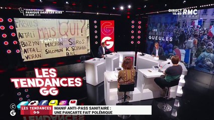 Les tendances GG : Une pancarte brandie lors d’une manif anti-pass sanitaire fait polémique - 09/08