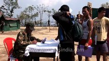Mizo youths line up for army recruitment, Aizawl