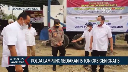 Polda Lampung Sediakan 15 Ton Oksigen Gratis