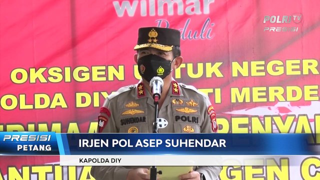 Polda DIY Salurkan 12 Ton Oksigen Dari PT. Wilmar