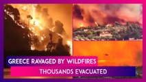 Greece Ravaged By Wildfires: Islands Of Evia, Euboea Ablaze, Thousands Evacuated