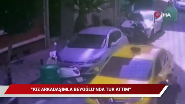 Oğulcan Engin’in motosikletinin çalındığı anlar kamerada