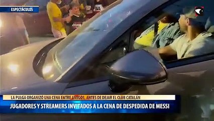 Jugadores y streamers invitados a la cena de despedida de Messi