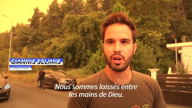 Grèce: l'île d'Eubée toujours en proie aux flammes