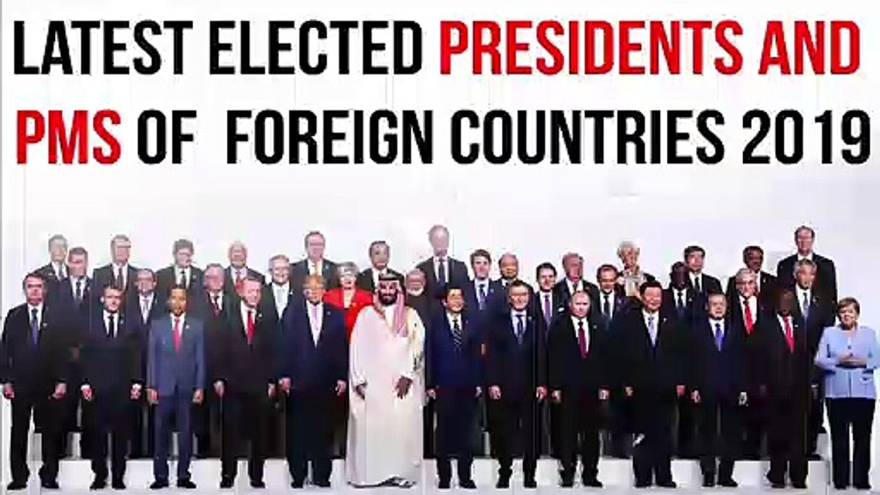 Presidents and Prime Ministers of various foreign countries. 4Aug2021