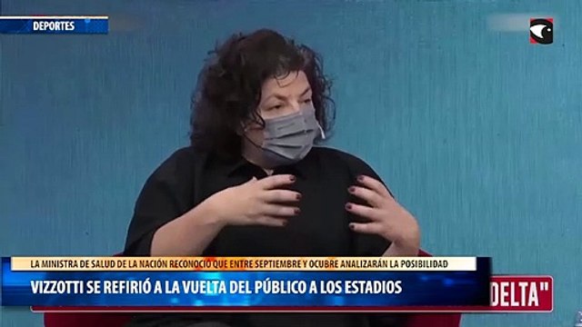 Vizzotti se refirió a la vuelta del público a los estadios