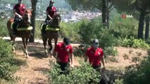 Atlı polisler Çavuşbaşı Ormanı'nda denetim yaptı