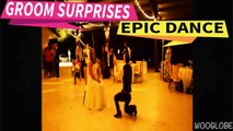 'Groom Surprises Bride with Epic Dance at Wedding Reception'