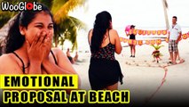 'Cute Wedding Proposal on the Beach is an Emotional Roller Coaster'