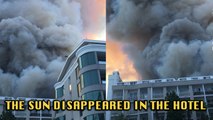 'Turkey Wildfires: Marmaris Engulfed in Darkness as Smoke Clouds Block the Sun'