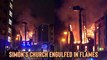 'Glasgow, UK: St Simon's Church Engulfed in Flames '