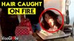 ''You're On Fire... Literally!' - Birthday Girl Sets Hair on Fire While Blowing Out Candles'