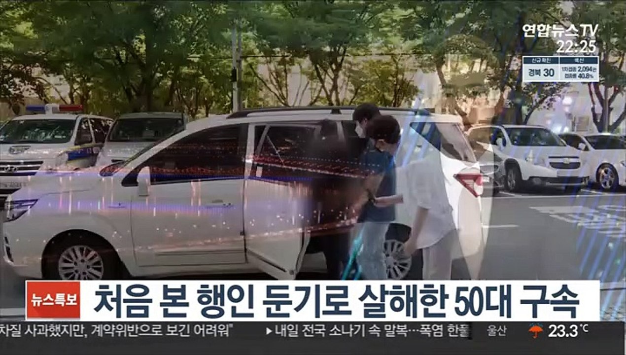 처음 본 행인 둔기로 살해한 50대 구속