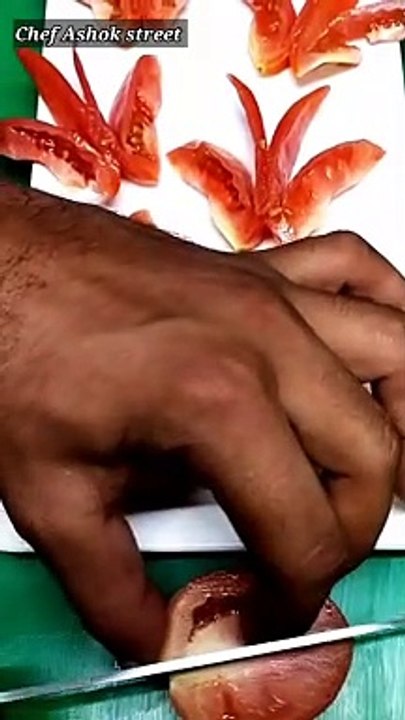 Tomato butterfly. How to make tomato butterfly