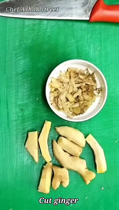 How to cut ginger. Easy ginger cutting.