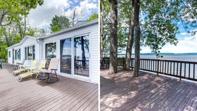 Ce chalet au bord de l’eau à 40 minutes de Montréal est à vendre pour 165 000$