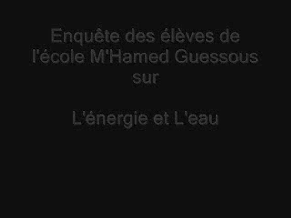 Maroc les élèves de l'école m ' hamed Guessous