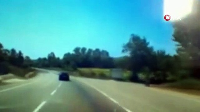 Faciadan dönülen anlar araç kamerasına yansıdı